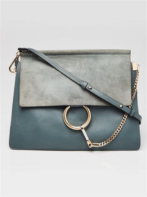 chloe faye bag cloudy blue|chloe faye leather crossbody bag.